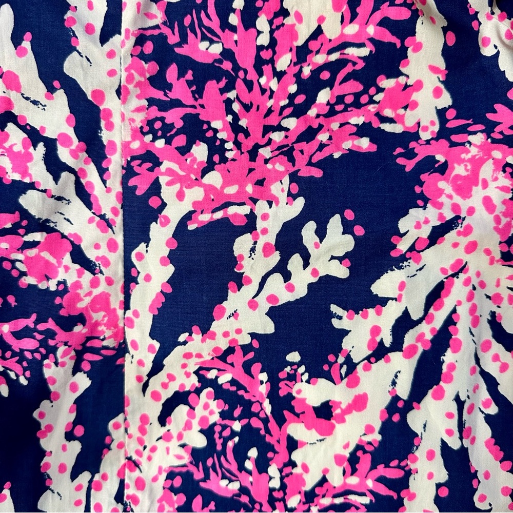 Lilly Pulitzer Fiesta Stretch Dress Nauti Navy Beyond The Sea Print - Picture 12 of 12